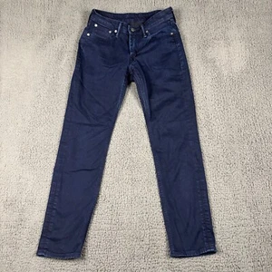 Jeans Levis 511 para hombre 29x30 ajustados azules ciclismo cercanías elásticos lavado oscuro denim - Imagen 1 de 9