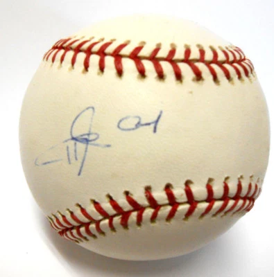 Béisbol firmado autografiado por Edgar Rentería 2010 Giants WS campeón MVP Marlins Foto 1 de 4