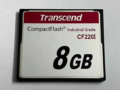 Transcend TS8GCF220I 8GB Industrial Grade Compact Flash CF Card 220X CF220I SLC - Image 1 of 4