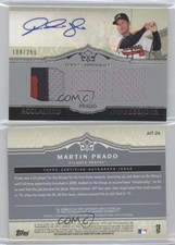 2011 Topps Marquee Acclaimed Impressions Triple /250 Martin Prado #AIT-26 Auto