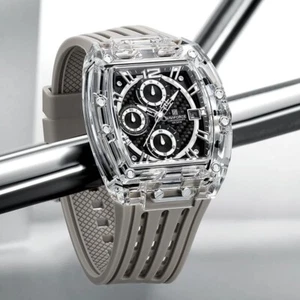NAVIFORCE Watch Men's Quartz Multifunction Silico Sports Chronograph 5ATM NF7105 - Picture 1 of 15