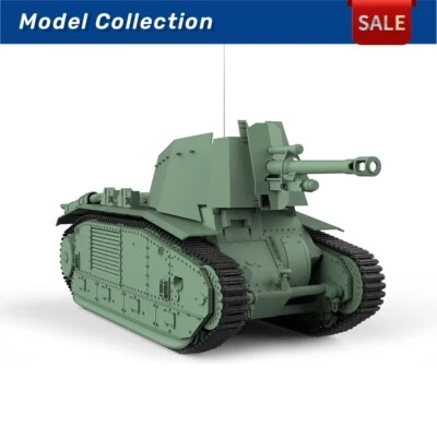 France 105 leFH18B2 Self-Propelled Gun 1/160 1/220 Miniatures Railroad - Image 1 of 4
