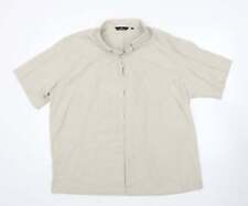 Urban Spirit Mens Beige Check Cotton Button-Up Size 2XL Collared