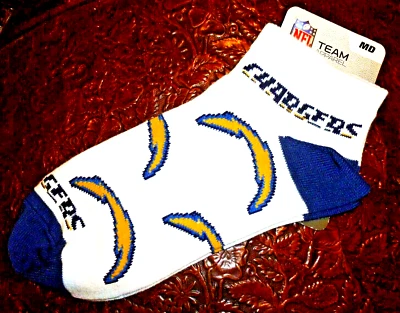 Los Angeles Chargers Socks NFL Team Apparel Unisex Medium Men - 5-10 Women 6-11 - Image 1 of 2