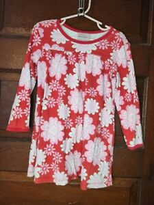 Hanna Andersson Floral Dress Red/ White/Pink Sz 4 100 CM