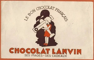 Buvard Publicitaire-Chocolat Lanvin-Le bon chocolat-Images.Cadeaux-Dijon - Picture 1 of 1