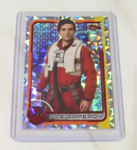 Star Wars Poe Dameron Rarer Collectors Topps Refractor Card # 193 ๐ฅ - Picture 1 of 2