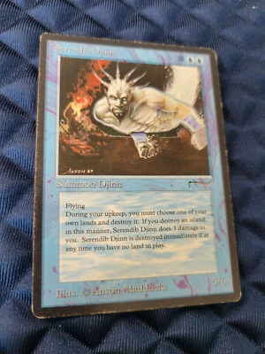 MTG Magic The Gathering - Serendib Djinn - Arabian Nights - Rare - MP - Image 1 of 2