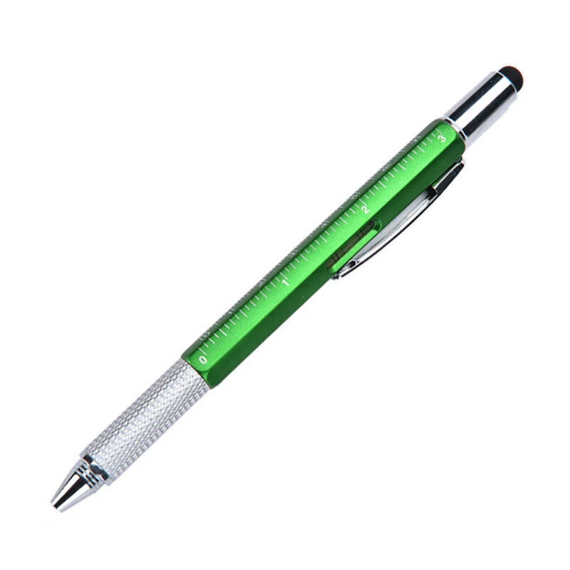 Multifunction 6in1 Screen Stylus Ballpoint Pen + Ruler Screwdriver Tool - Image 1 of 4