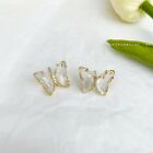 Elegant Glass Crystal Butterfly Earrings Drop Dangle Women Fashion Jewelry Gifts