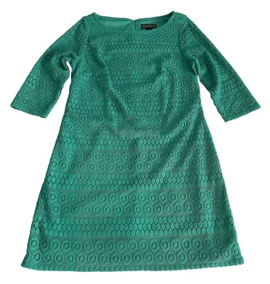Vestido Jessica Howard de Encaje para Mujer 12 Kelly Verde Crochet Forrado Modesta Iglesia Foto 1 de 4