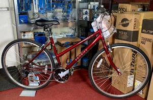 Probike Horizon Ladies Hybrid Bike 18spd Maroon 17" Frame - Picture 1 of 2