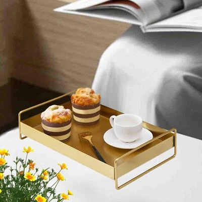 Serving Tray with Handle Luxury Jewelry Storage Tray for Home Drinks Meals - Image 1 of 2