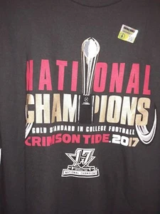 NWT Alabama Crimson Tide 2017 National Champions Long Sleeve T Shirt Size XL - Picture 1 of 8