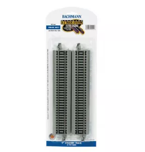 Bachmann EZ-Track ~ 9" Straight Track ~ HO Scale ~ 4 Pieces ~ 44511 - Picture 1 of 1