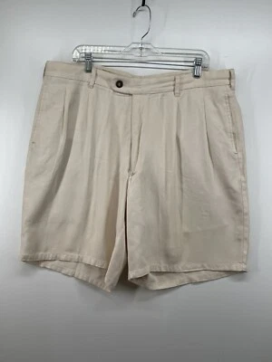 Vestido Devon Harris 100% Seda Plisado Calce Relajado Pantalones Cortos Caqui Talla 40 Golf *leer Foto 1 de 4