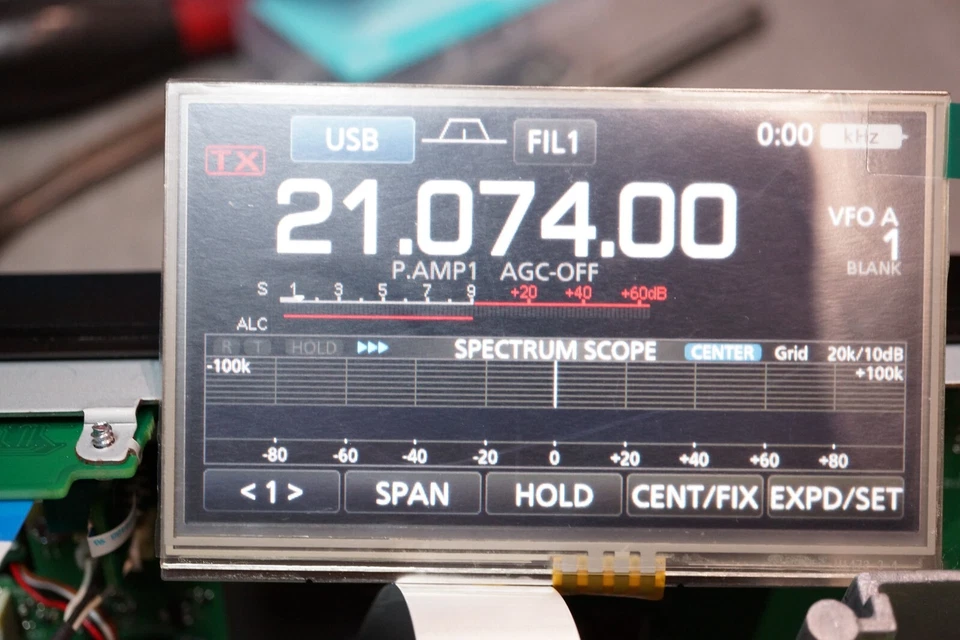 For Shortwave radio for ICOM IC-7300 radio LCD Display - Image 1 of 2