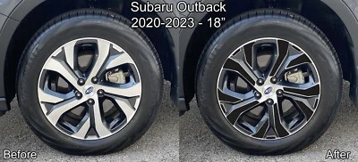 Vinyl Wheel Overlays for Subaru Outback 2020-2023 18" Wheels WITH REVEAL - Image 1 of 4