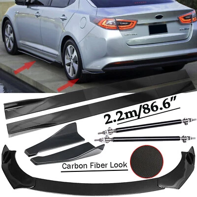 Front Lip Chin Bumper Body Kits /86.6" Side Skirt For KIA Optima 2016-2020 - Imagem 1 de 4