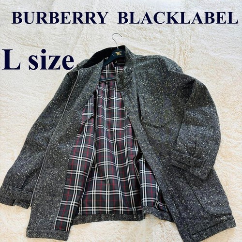 BURBERRY BLACK LABEL Cappotto Uomo Lana Grigio US Taglia M Autentico