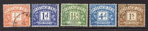 1951-2 ½d-1/- KGVI WMK POSTAGE DUE VERY FINE USED SET OF FIVE. D35-39 - Picture 1 of 1