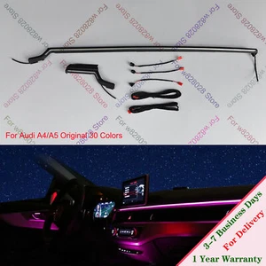 30 Farben LED Umgebungslicht Armaturenbrett Lichtleiste für Audi A4 A5 B9 17-22 - Bild 1 von 2