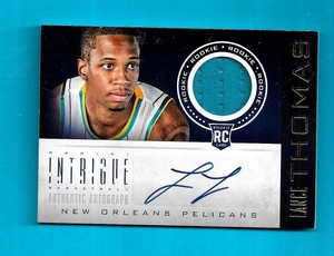 Basketball 2012-13 Panini Intrigue Rookie card 129 Lance Thomas Autograph Jersey