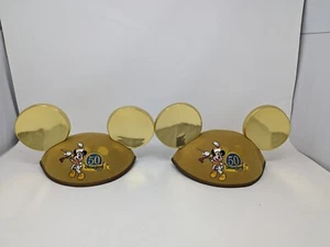 Disney 50th Anniversary Celebration Mickey Mouse Gold Ears ADULT / Lot of 2 - Picture 1 of 15