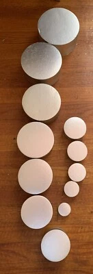 Contenedor/cajas redondas plateadas metálicas plateadas decorativas de 24 piezas IKEA de colección Foto 1 de 4