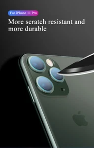 Protector de pantalla de vidrio templado lente de cámara para iPhone 11, 11 Pro y 11 Pro Max - Imagen 1 de 1