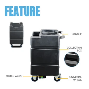 Xpower WT-90 90L Plastic Camp Water Pail Folding Water Storage Container FM-88W - Bild 1 von 11