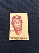 FRANK ROBINSON 1971 MILK DUDS RARE BOX CUT OUT BALTIMORE NRMT BASEBALL CARD