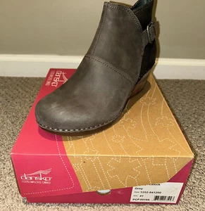 Dansko, Shirley, Nubuck, Ankle Boot, Womens Size EU 41, US 10, Grey, New in Box - Picture 1 of 6