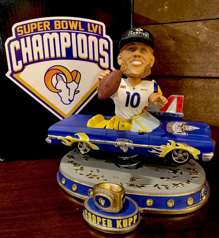 COOPER KUPP Los Angeles Rams Super Bowl LVI LOW RIDER SPRINGY Bobblehead #6/222! Cover