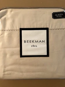 BEEKMAN 1802 Richfield Size QUEEN FLAT Sheet 100% Cotton New condition - Picture 1 of 7