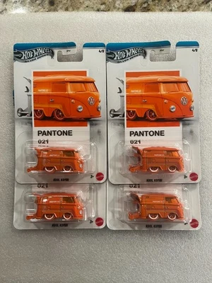Hot Wheels Silver Series  Pantone 021  series  #4/6    lot of 4 = KOOL KOMBI - Image 1 of 3