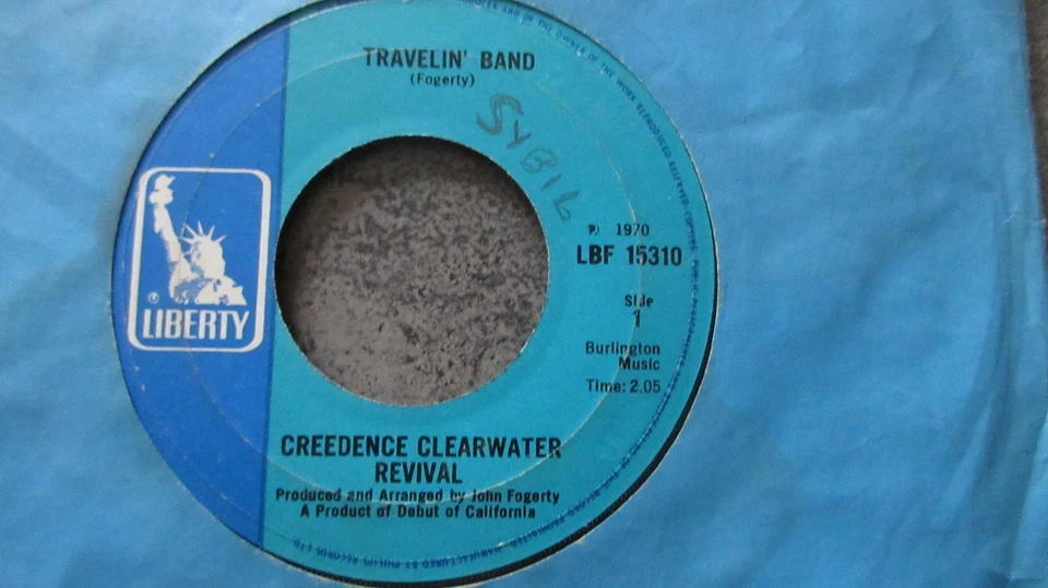 Creedence Clearwater Revival Travelin' Band 7" 1970 **VG+** - Image 1 of 1