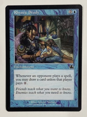 Rhystic Study Prophecy LP Light Play C-1 - Image 1 of 2