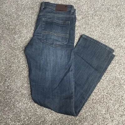 Pantalones de mezclilla elásticos rectos desgastados Buffalo David Bitton Driven-X para hombre 32x32 Foto 1 de 4