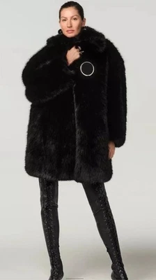 Zara Faux Fur Long Coat X Stefano Pilati Special Collection Size M/L Ref 6153/95 - Image 1 of 4