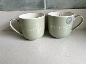2x MRS HINCH GREEN 'HINCHED' HEART STONEWARE MUG Brand NEW - Picture 1 of 6