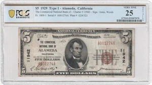 Fr. 1800-1 1929 $5 ty1 Alameda, CA #11942 PCGS VF25 - Picture 1 of 2