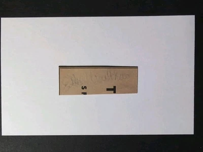 Eddie Waitkus (d.1972) Signed Autograph Cut Debut 1941 Chicago Cubs - Image 1 of 3