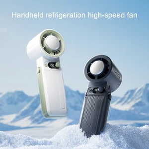 Portable Handheld Fan with 199 Speeds and Long Battery Life for Outdoor Fun - Afbeelding 1 van 6