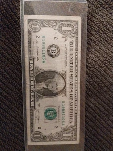 Billete de cumpleaños/aniversario de lujo de $1 del 6 de noviembre de 1988 (1988/11/06) (B19881106) - Imagen 1 de 5