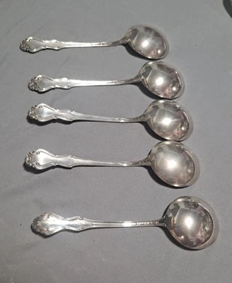 Cucharas National Sterling... Juego de 5... 181 g o 6,3 oz... Foto 1 de 4