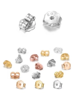 10Pairs Sterling Silver 18K Gold Plated Vermeil Butterfly Stud Earrings Post, 4 - Picture 1 of 4