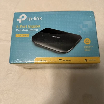 Nuevo conmutador de escritorio TP-Link TL-SG1005D Gigabit Ethernet de 5 puertos negro Foto 1 de 4