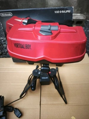 Nintendo Virtual Boy VUE-S-RAIJPN Console Controller Stand Red w/Box Used Game - Image 1 of 4