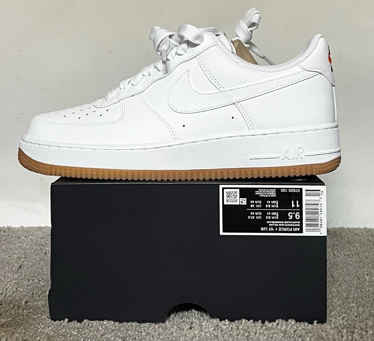Preços baixos em Nike Air Force 1 White Gum | eBay
